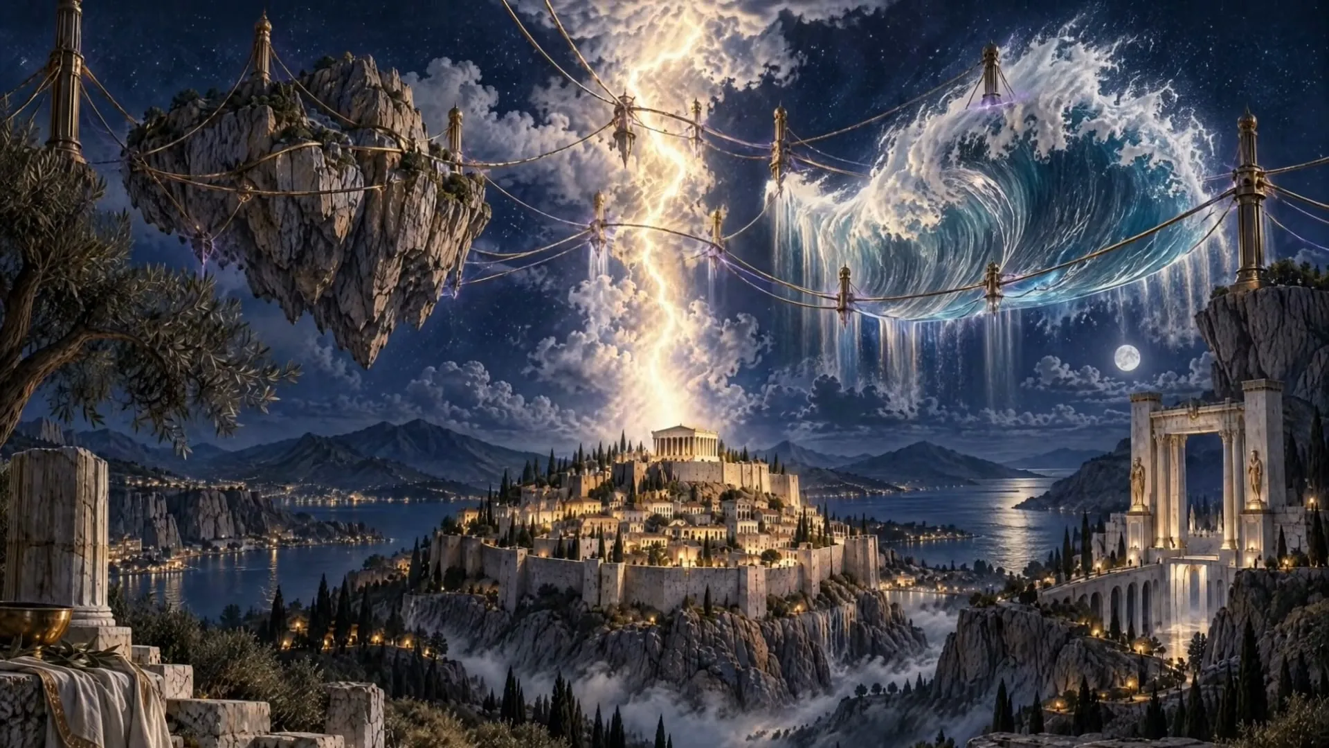 Eidra: the opening establishing shot of The Architecture of Night.