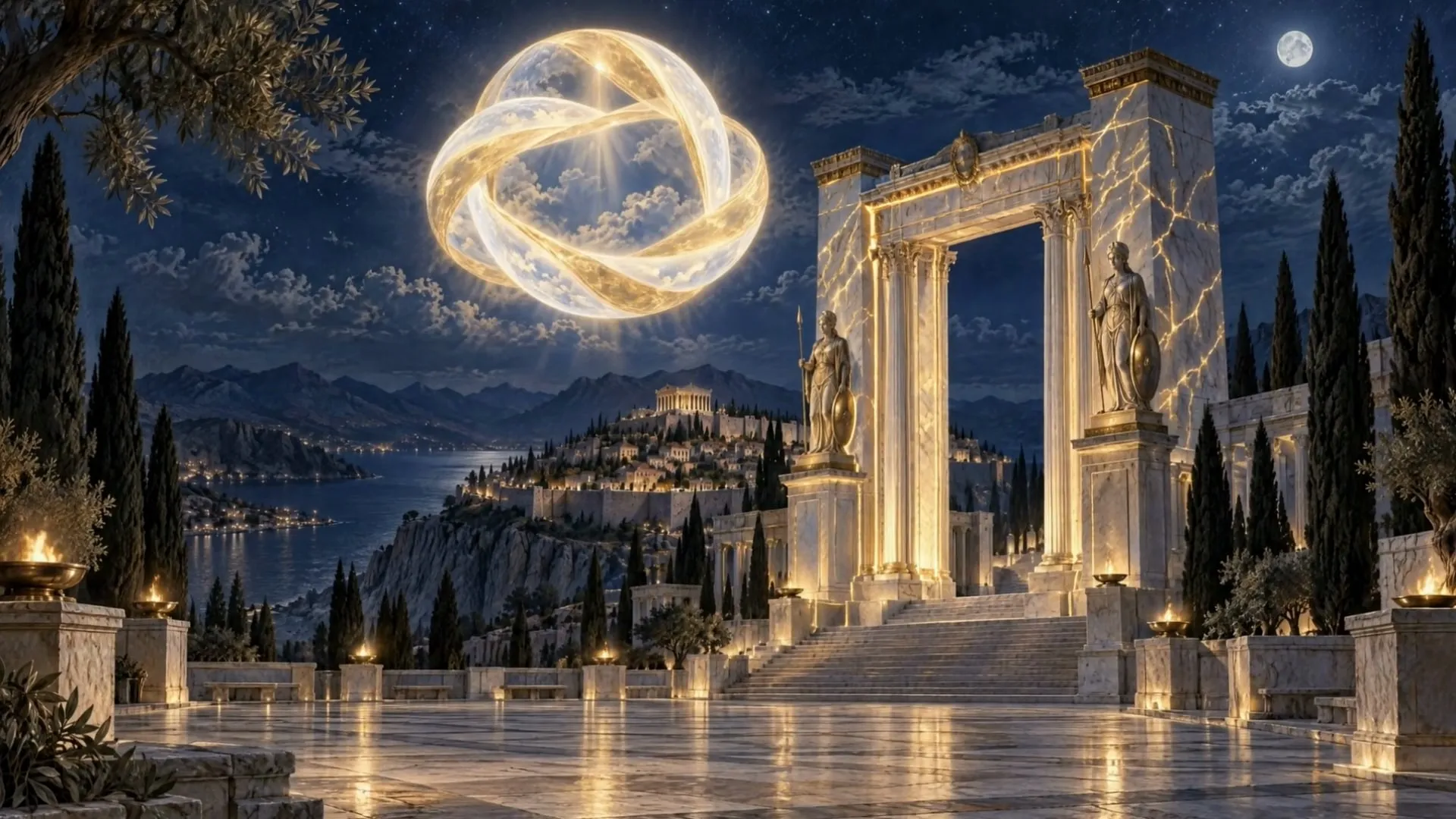 Eidra: the opening establishing shot of The First Promise.