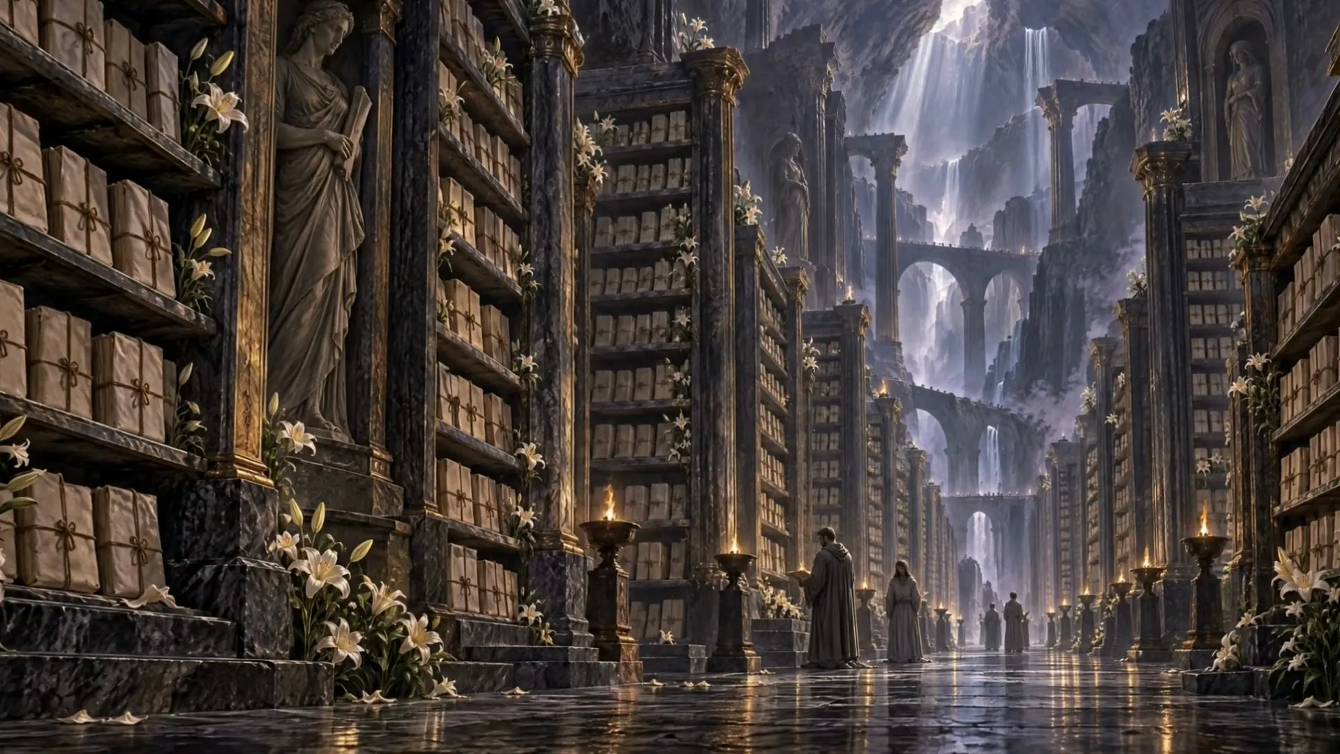 The Underworld: the opening establishing shot of Spring Owed to the Living.